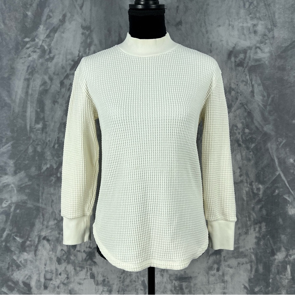 Madewell Cream Turtleneck Sweater